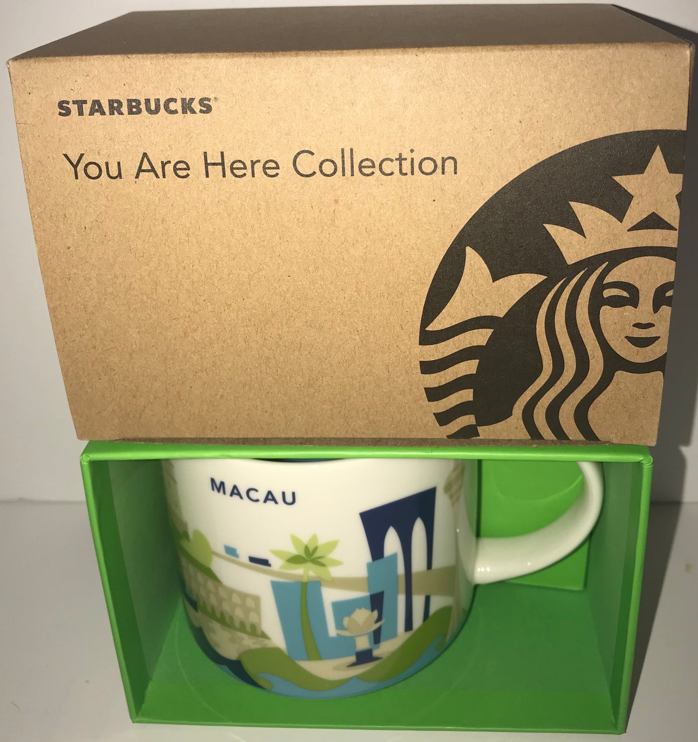 Starbucks You Are Here Collection China Macau Ceramic Coffee Mug New With Box