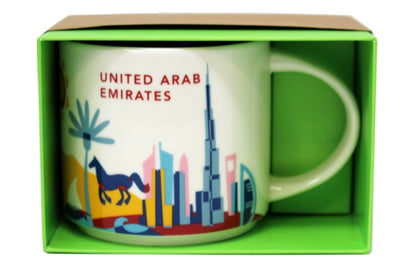 Starbucks You Are Here United Arab Emirates Ceramic Coffee Mug New with Box