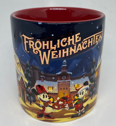Disney Epcot Germany Mickey Minnie Christmas Frohliche Weihnachten Coffee Mug