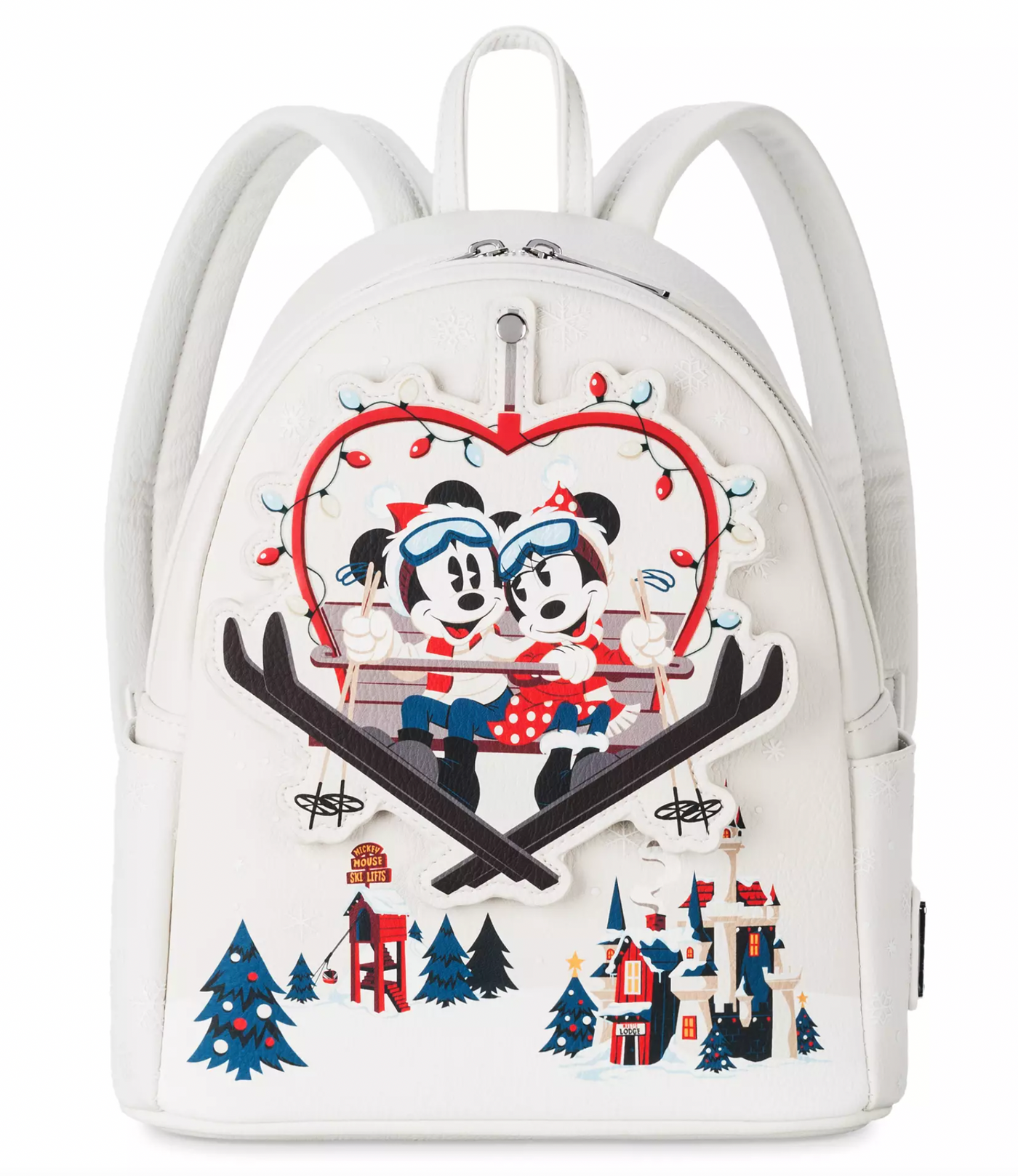 Disney Parks Mickey Minnie Mouse Holiday Loungefly Mini Backpack New with Tag