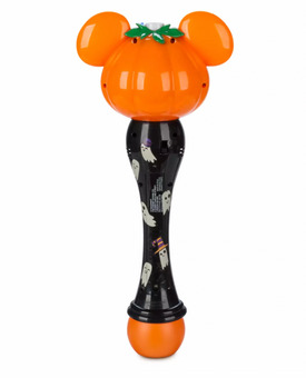 Disney Halloween Mickey Jack-o'-Lantern Ghosts Light-Up Bubble Wand New