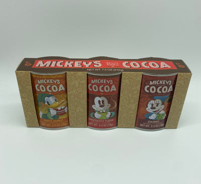 Disney Parks Mickey's Really Swell Cocoa Set of 3 Maple Donut Churro Fudge New