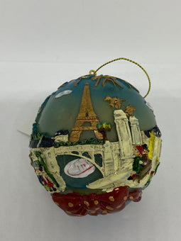 Disney Epcot Enesco France Paris Noel Christmas Ball Ornament New with Tag