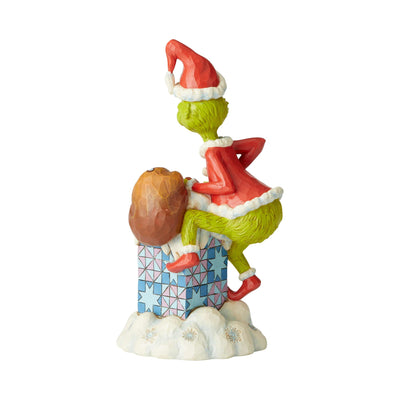 Jim Shore Grinch Climbing in Chimney Figurine New with Box