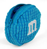 M&M's World Blue Logo Coin Purse Plush New with Tags