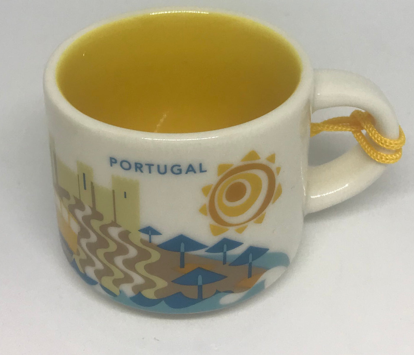 Starbucks Coffee You Are Here Portugal Ceramic Mug Ornament New with Box