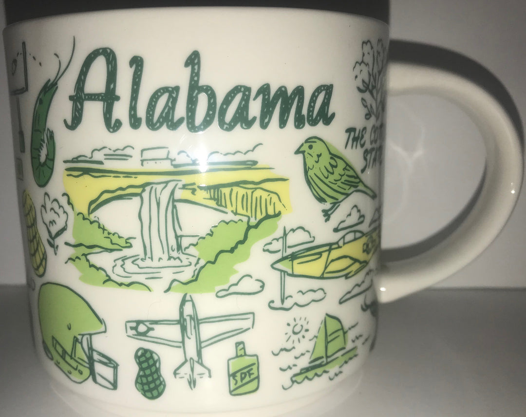 alabama pottery coffee mug Alabama Crimson Tide 14-oz Two-Tone Tall Belly Mug, Handmade Large Cer –  Greater Distance main image 1