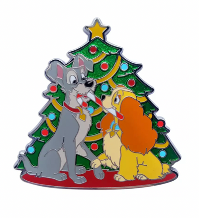 Disney Christmas 2021 Lady and the Tramp Holiday Pin New with Card