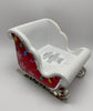 Bath and Body Works Christmas Pedestal Santa Sleigh 3 Wick Candle Holder New