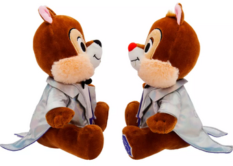 Disney Parks Chip 'n Dale Disney100 Celebration Small Soft Toy Set New With Tag