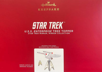 Hallmark 2021 Star Trek U.S.S. Enterprise Musical Tree Topper New with Box