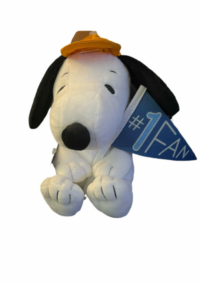Hallmark Father Day #1 Fan Pennant Peanuts Snoopy Plush New with Tag