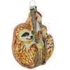 Robert Stanley Sloth Glass Christmas Ornament New with Tag