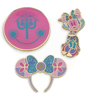 Disney Minnie The Main Attraction It's a Small World Pin Set New Sealed