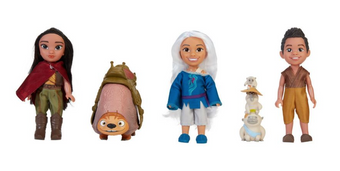 Disney's Last Dragon Petite Raya and Friends Gift Set Playset New With Box