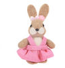 Happy Easter Decor Felt Bunny in Pink Dress New with Tag