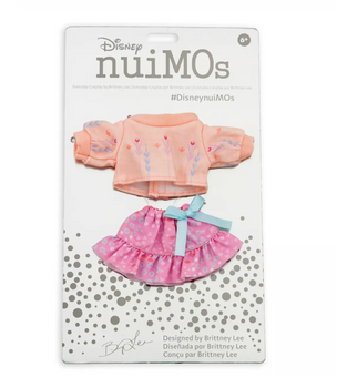 Disney NuiMOs Outfit Frozen Floral Skirt and Top Art of Brittney Lee New w Card