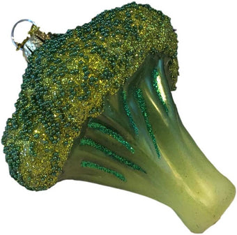 Robert Stanley 2021 Broccoli Glass Christmas Ornament New with Tag