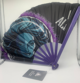 Disney Park Haunted Mansion Madame Leota Awaken All Spirits Folding Hand Fan New