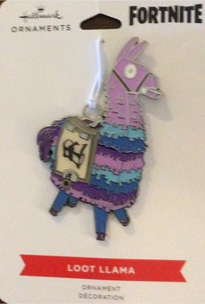 Hallmark 2021 Fortnite Loot Llama Metal Christmas Ornament New With Box