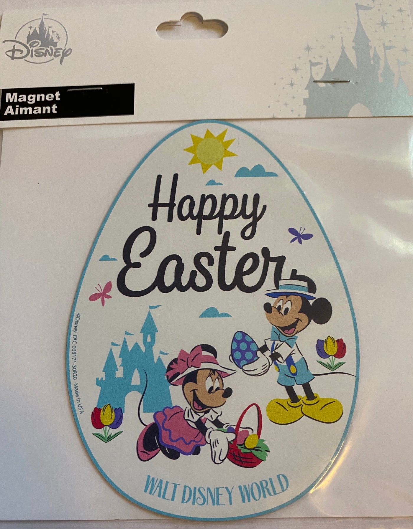 Disney Parks Walt Disney World Mickey and Minnie Happy Easter Magnet New Sealed