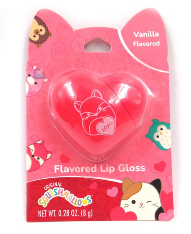 Squishmallows Heart Vanilla Flavored Lip Gloss New Sealed
