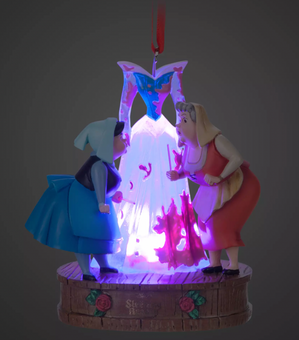 Disney Sketchbook Flora and Merryweather Sleeping Beauty Christmas Ornament New