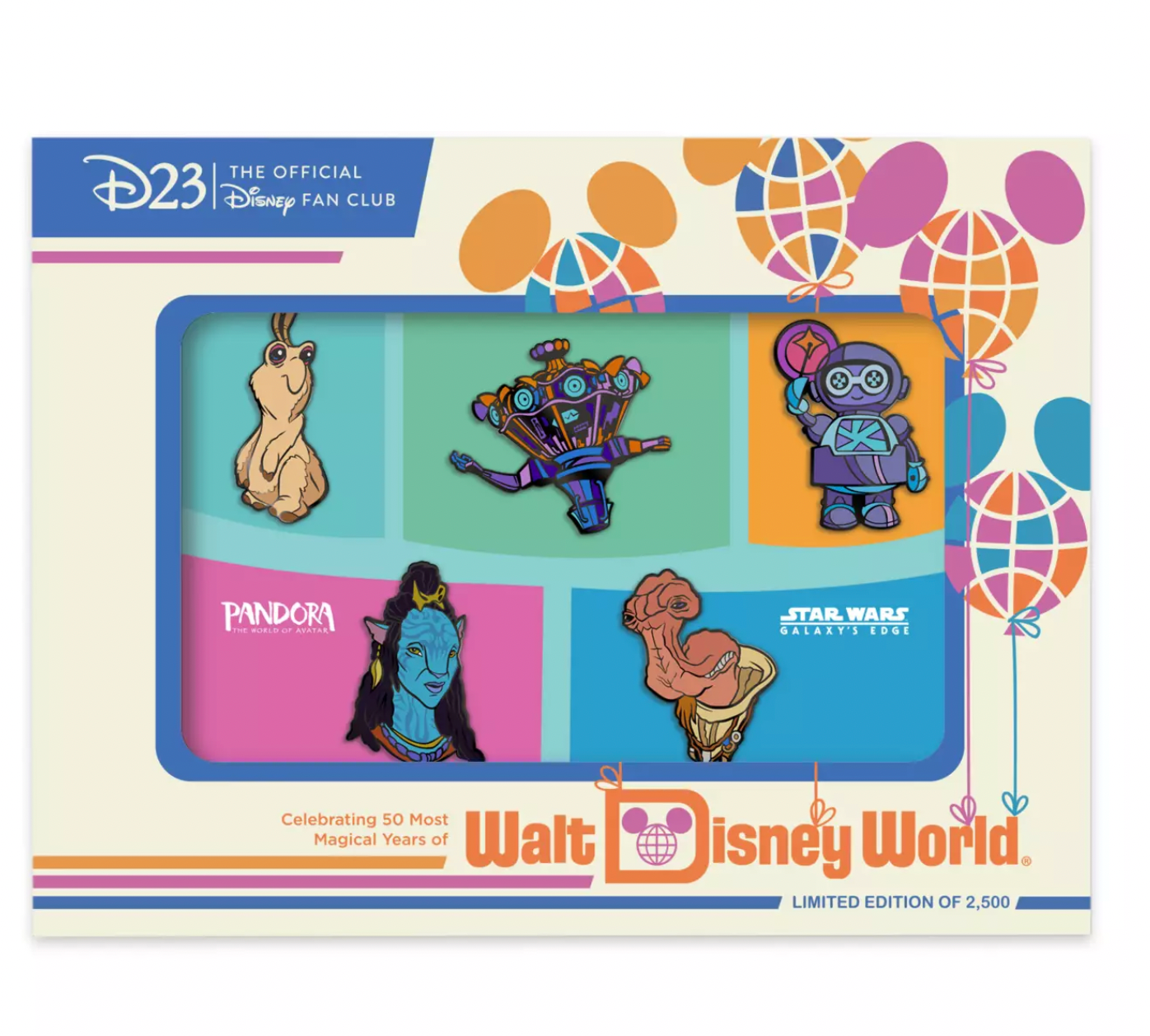 Disney D23 Exclusive 50th WDW Galactic Journeys Pin Limited New with Box