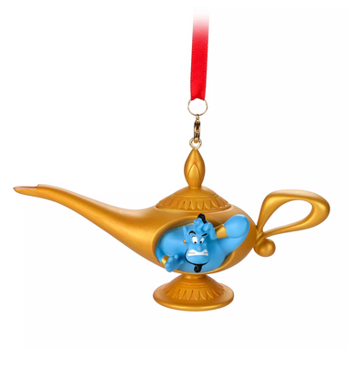 Disney Sketchbook Aladdin Genie Lamp Christmas Tree Ornament New with Tag