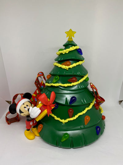 Disney Parks Holiday Mickey Christmas Tree Light Up Popcorn Bucket New