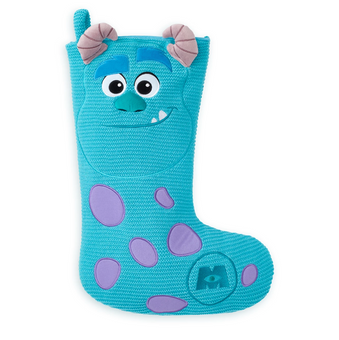 Disney Parks Monsters, Inc Sulley Knit Christmas Holiday Stocking New with Tags