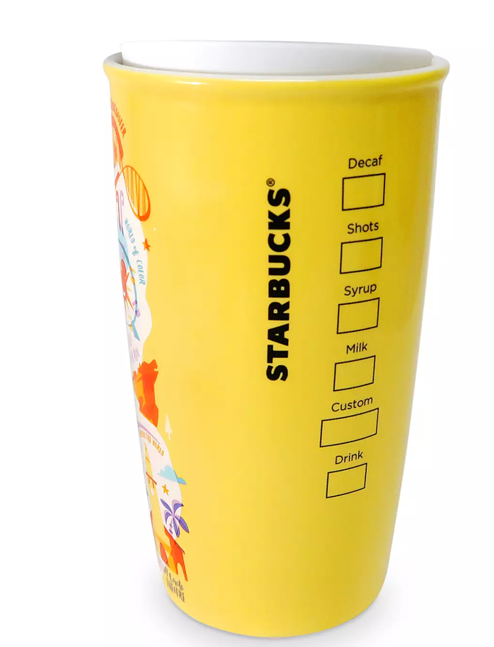 Disney Parks Starbucks California Adventure Attractions Map Coffee Tumbler New