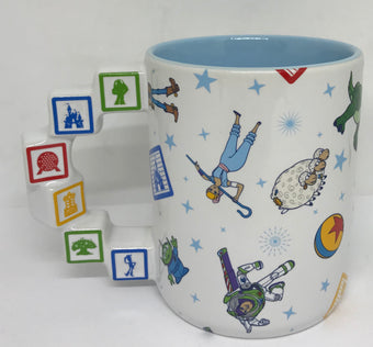 Disney Parks Walt Disney World 4 Parks Pixar Ceramic Coffee Mug New