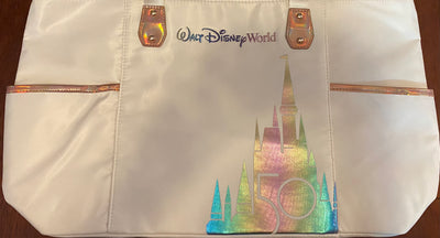 Disney Parks WDW 50th Magical Celebration Castle White Tote Bag New with Tag