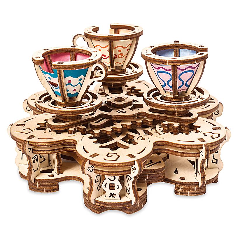 Disney Parks Mad Tea Party Attraction Puzzle by UGears New with Box