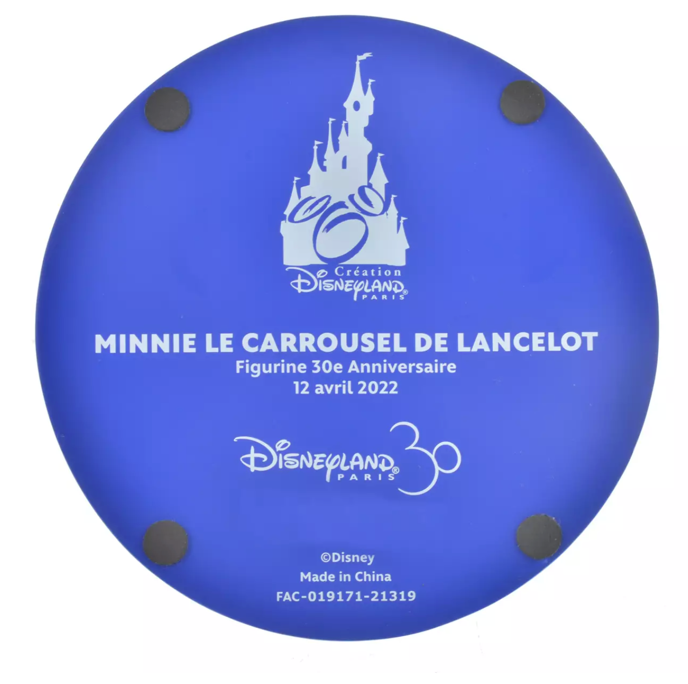 Disney 30th Disneyland Paris Minnie on Le Carrousel de Lancelot Figurine New