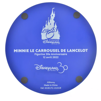Disney 30th Disneyland Paris Minnie on Le Carrousel de Lancelot Figurine New
