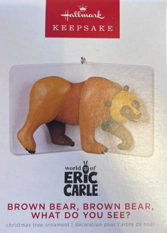 Hallmark 2022 Brown Bear What Do You See? Book Christmas Ornament New With Box