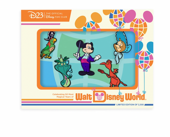 Disney D23 WDW 50th Pin Set A Most Magical Kingdom Limited Edition New with Box