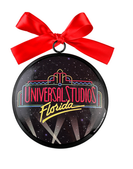 Universal Studios Florida Marquee Retro Ceramic Christmas Ornament New with Tag