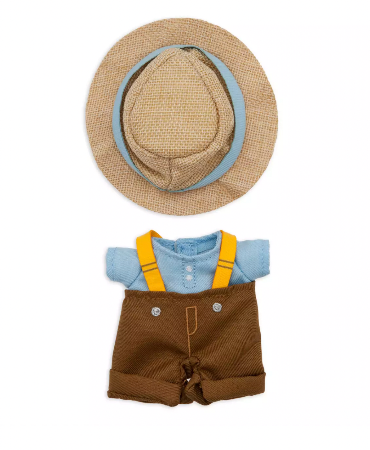 Disney NuiMOs Outfit Blue Shirt Brown Pants Suspenders Fedora Hat New with Card