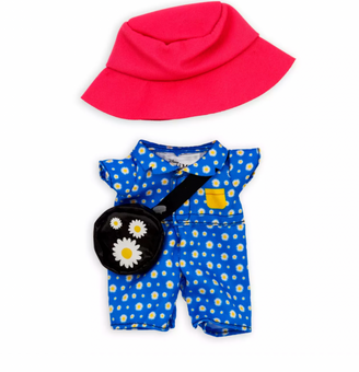 Disney NuiMOs Outfit Daisy Jumpsuit with Crossbody Bag and Bucket Hat New w Card