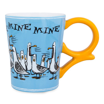 Disney Parks Finding Nemo Mine Mine Mine Ceramic Coffee Mug Cup Gold Handle New