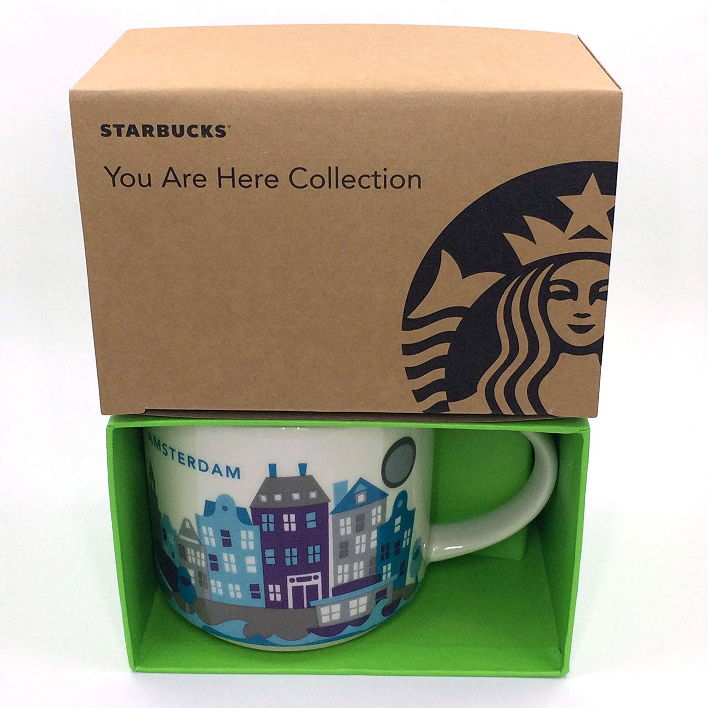 Starbucks You Are Here Amsterdam Ceramic Coffee Mug New with Box