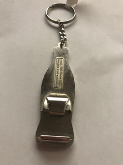 Authentic Coca-Cola Coke Orlando Metal Glitter Red Bottle Keychain New