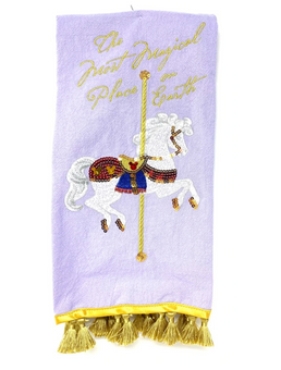 Disney Parks Disneyland Carrousel Horse Kitchen Towel New With Tag