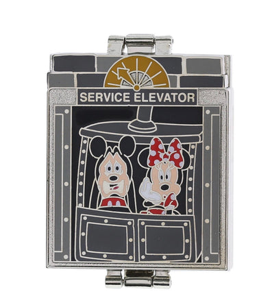 Disney Parks Mickey and Friends Hollywood Tower Hotel Tri-fold Pin New with Card