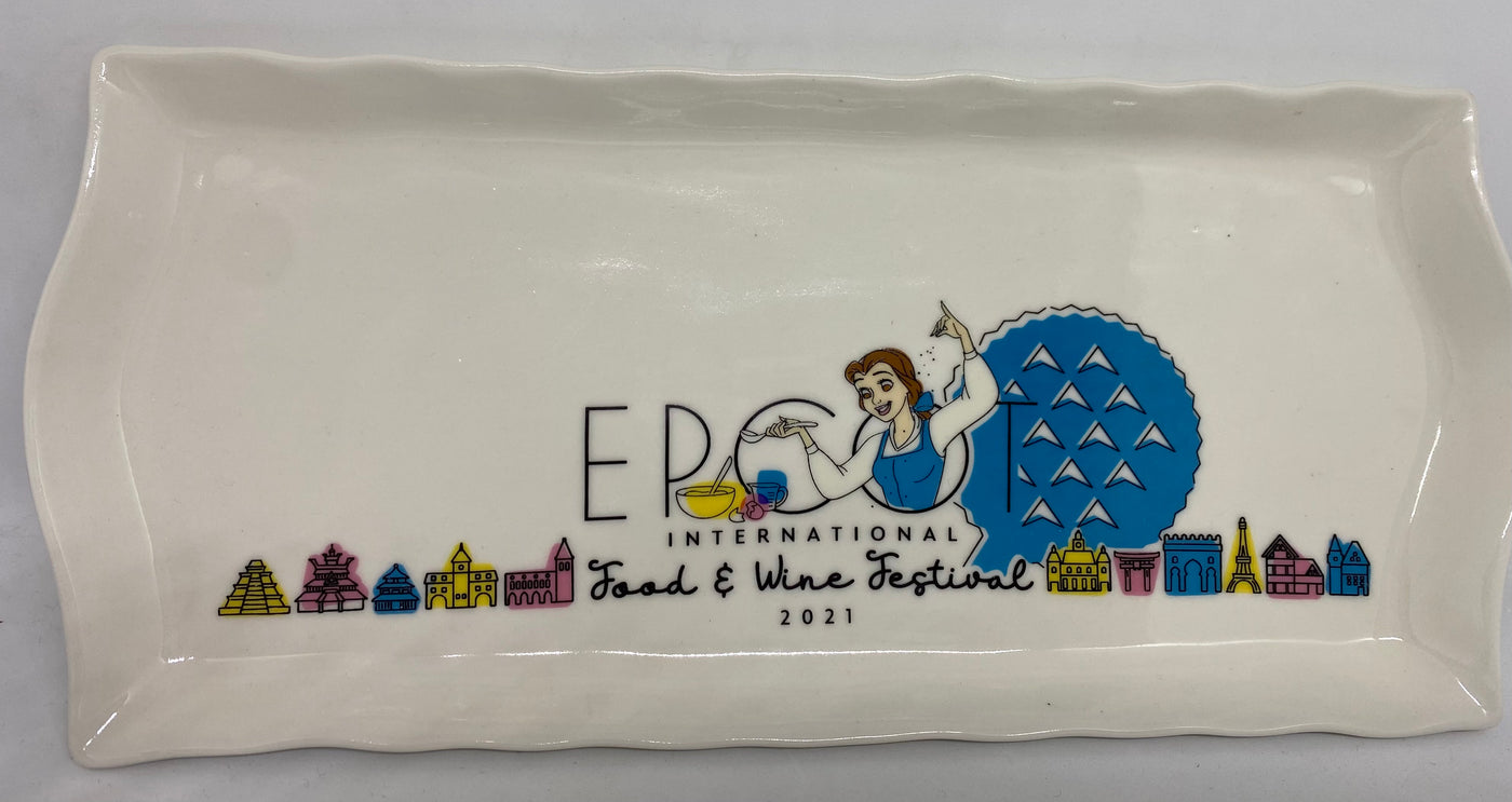 Disney Epcot Food and Wine 2021 Be Our Guest Belle Appetizer Tray New