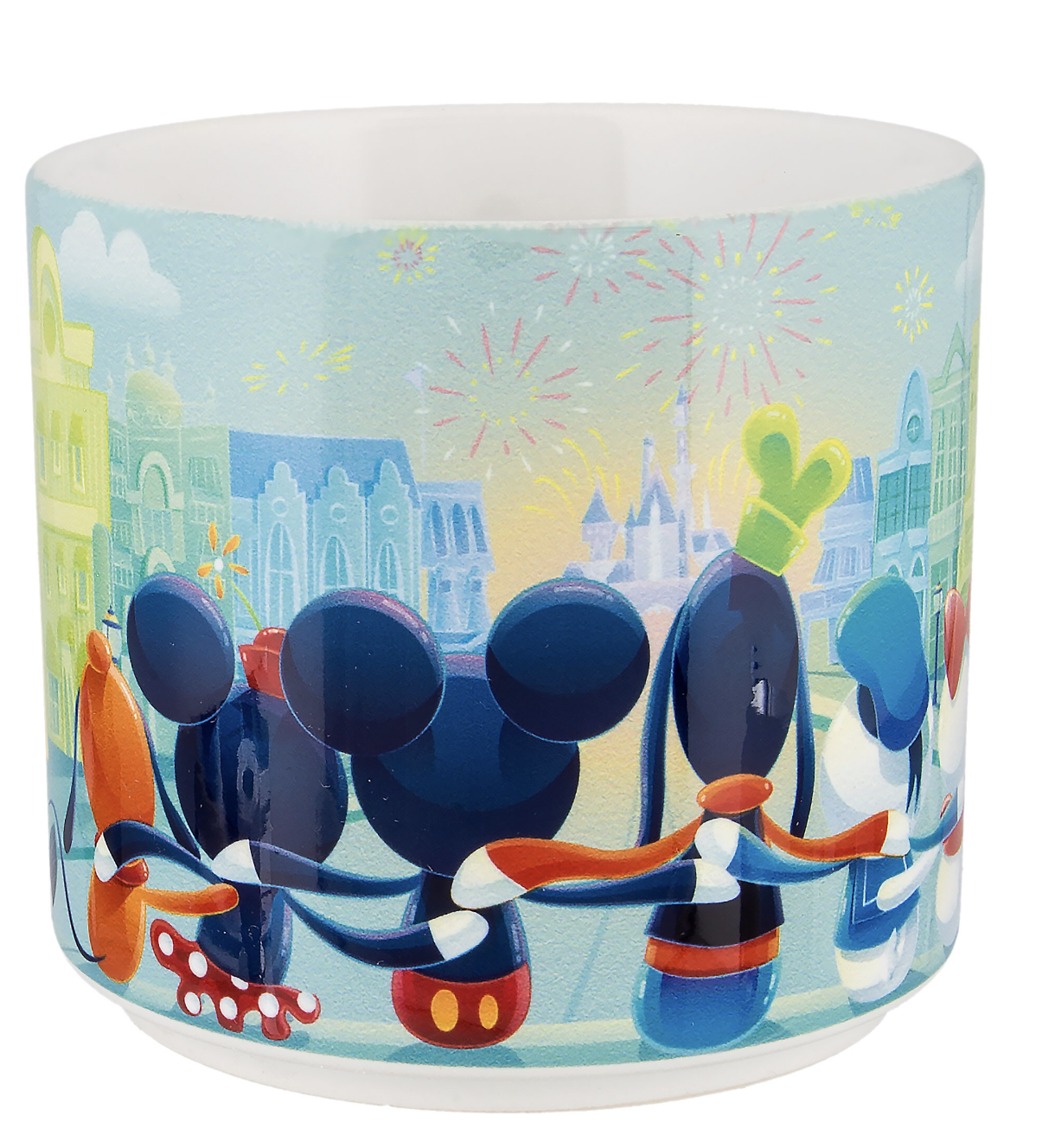 Disney Parks Magic on Main Street Mug by Fan Mickey Minnie Donald Daisy Goofy