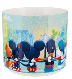 Disney Parks Magic on Main Street Mug by Fan Mickey Minnie Donald Daisy Goofy